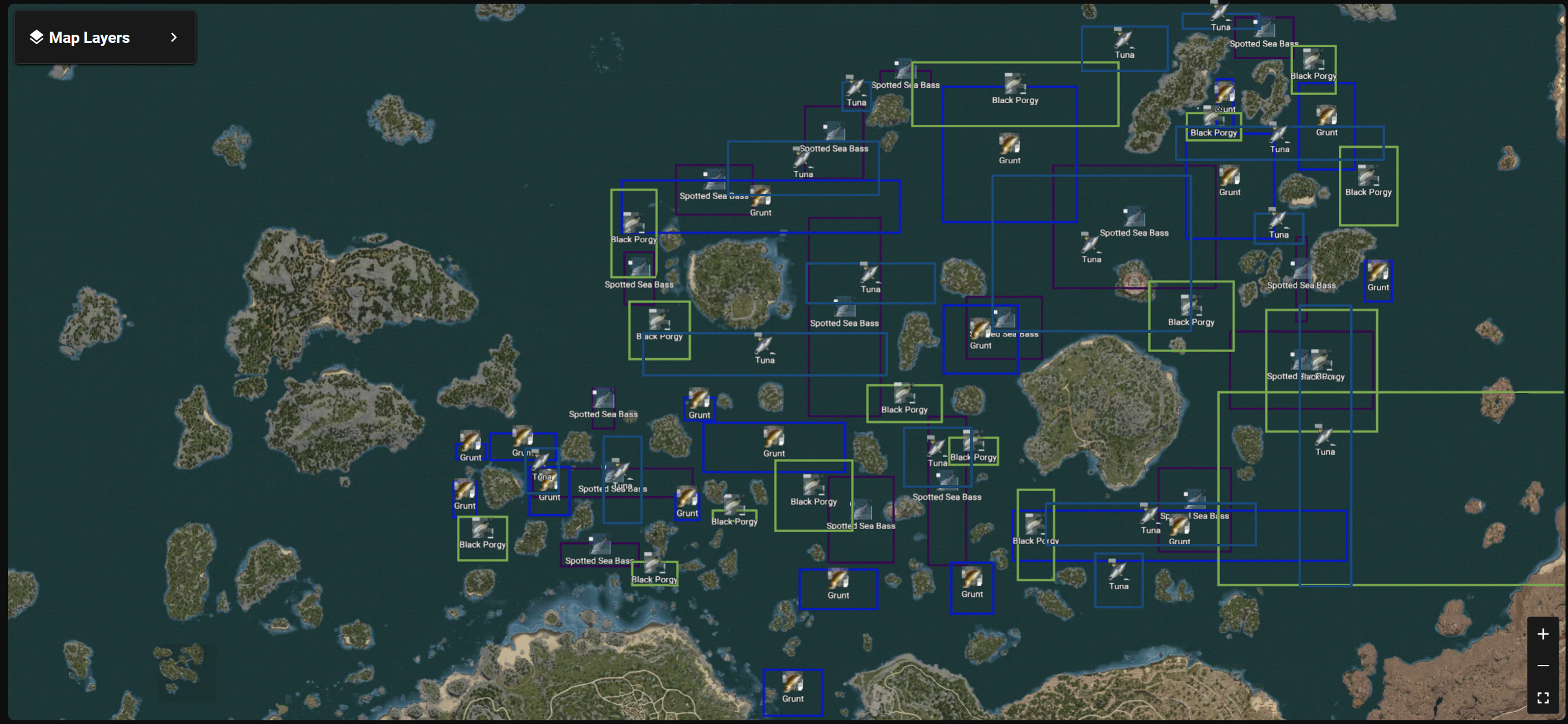 Only Quest Fish Hotspots